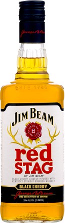 080686001027-mi.jpg Jim Beam Red Stag Black Cherry Bourbon -750ml - Image 1