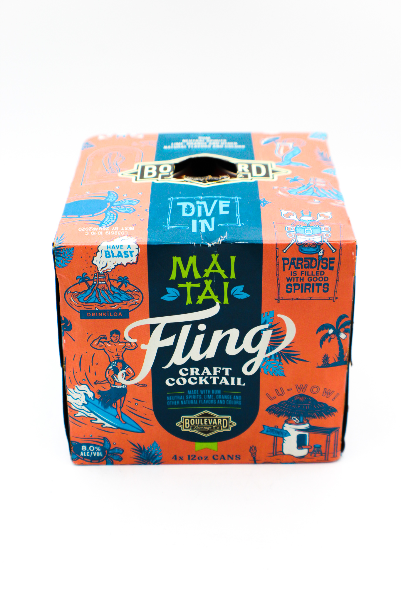 72695991182120-20front.jpg Fling Craft Cocktails Mai Tai 4pk Can - Image 1
